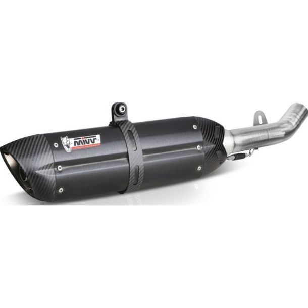Auspuffanlage Mivv 2 SLIP-ON Edelstahl schwarz Suono Sport für KTM SMT 990 ccm Bj. 2014