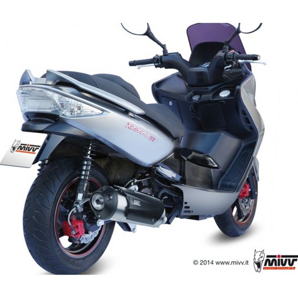 Auspuffanlage Mivv Komplettanlage 1x1 Edelstahl Urban für Kymco Xciting i R i 250 / 300 ccm