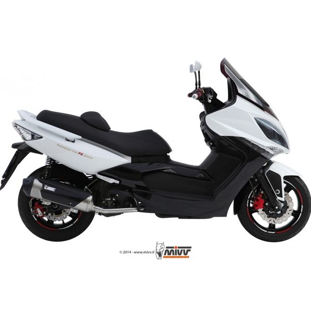 Auspuffanlage Mivv Komplettanlage 1x1 Edelstahl Urban für Kymco Xciting i 500 ccm