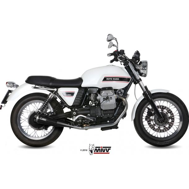 Exhaust system Mivv 2 SLIP-ON Stainless steel black Ceramic Ghibli Sport