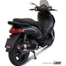 Auspuffanlage Mivv Komplettanlage 1x1 Edelstahl Urban für Piaggio Beverly 250 / 300 ccm