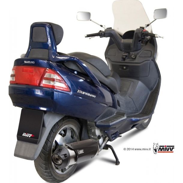Auspuffanlage Mivv Komplettanlage 1x1 Edelstahl Urban für Suzuki AN Burgman 400 ccm