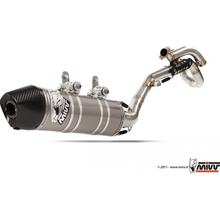 Exhaust system Mivv Complete system 1x1 Stainless steel with carbon cap Oval Stronger
