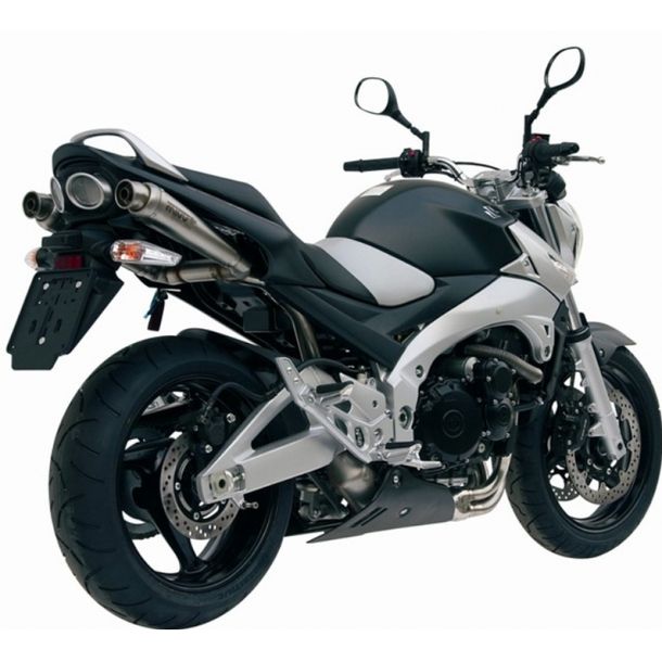 Auspuffanlage Mivv 2 SLIP-ON Edelstahl X-Cone Sport für Suzuki GSR 600 ccm Bj. 2006 - 2011