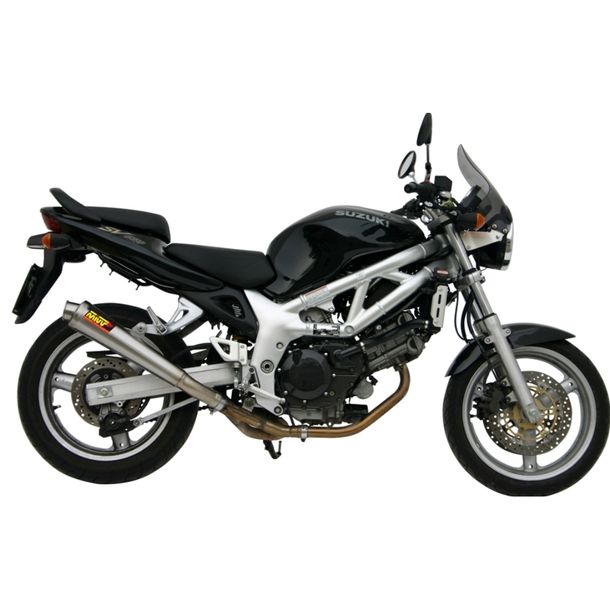 Auspuffanlage Mivv SLIP-ON Edelstahl X-Cone Sport für Suzuki SV / S SF 650 ccm Bj. 1999 - 2002