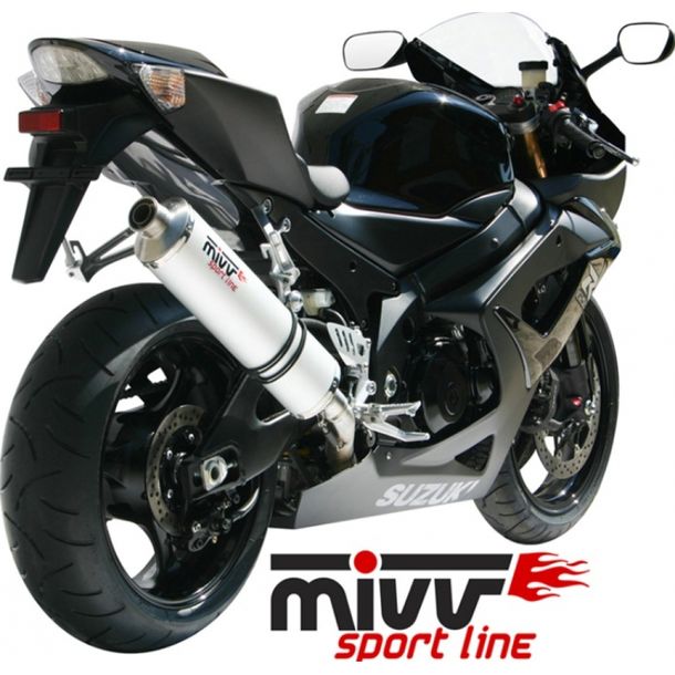 Exhaust system Mivv SLIP-ON stainless steel Oval Sport