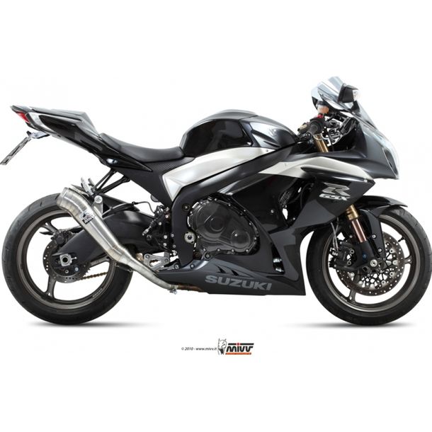 Auspuffanlage Mivv 2 SLIP-ON Edelstahl Ghibli Sport für Suzuki GSX R 1000 ccm Bj. 2009 - 2011