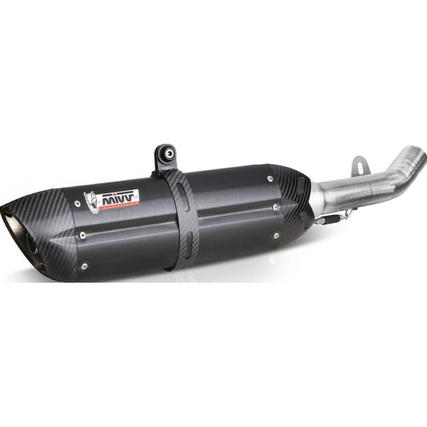 Auspuffanlage Mivv 2 SLIP-ON Edelstahl schwarz Suono Sport für Suzuki GSX R 1000 ccm Bj. 2009 - 2011