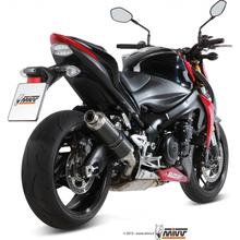 Sistema de Escape Mivv SLIP-ON Carbon GP Sport para Suzuki GSX R S 1000 ccm Ano 2015 - 2016