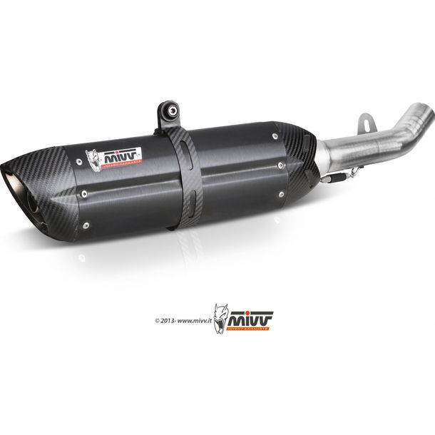 Auspuffanlage Mivv SLIP-ON Edelstahl schwarz Suono Sport für Suzuki GSX R S 1000 ccm Bj. 2015 - 2016