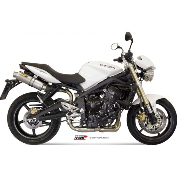 Auspuffanlage Mivv 2 SLIP-ON Titan GP Sport für Triumph Street Triple / R 675 ccm Bj. 2007 - 2012