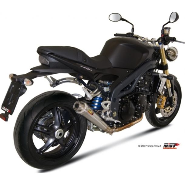 Mivv de escape Slip-on X-Cono de acero inoxidable Deportes