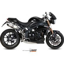 Echappement Mivv 2 acier SLIP-ON avec bouchon de carbone Speed ??Edge Sport