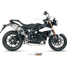 Echappement Mivv 2 acier SLIP-ON avec bouchon de carbone Suono Sport