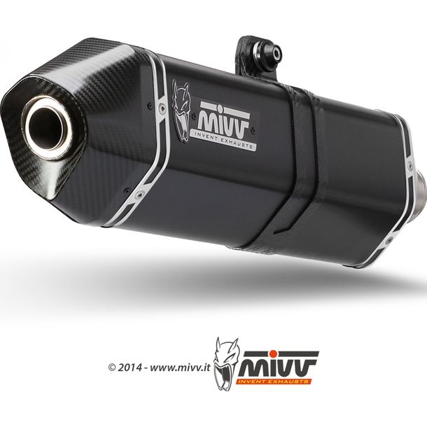 Exhaust system Mivv SLIP-ON stainless steel black Speed ​​Edge Sport