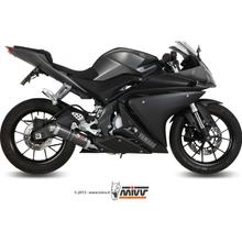Sistema de escape Mivv Completo 1x1 Carbon GP Sport para Yamaha MT- ABS YZF R 125 ccm Ano 2014 - 2015