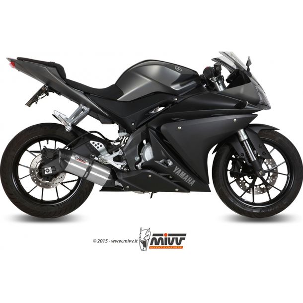 Exhaust system Mivv complete system 1x1 stainless steel with carbon cap Suono Sport