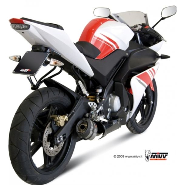 Exhaust system Mivv complete system 1x1 stainless steel with carbon cap Suono Sport