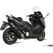 Auspuffanlage Mivv Komplettanlage 2x1 Edelstahl schwarz Speed Edge Sport für Yamaha XP T-Max 530 ccm