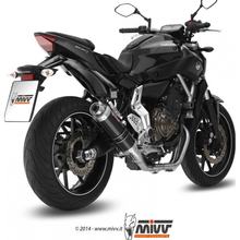 Výfukový systém Mivv Kompletní systém 2x1 Nerezová ocel černá GP Sport pro Yamaha MT-07 689 ccm Bj. 2015