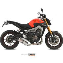 Výfuková soustava Mivv Kompletní systém 3x1 Titan s karbonovou koncovkou Ovál Sport pro Yamaha MT-09 847 ccm r.v. 2014 - 2015