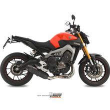 Výfukový systém Mivv Kompletní systém 3x1 Nerezová ocel černá Suono Sport pro Yamaha MT-09 847 ccm Rv. 2014 - 2015