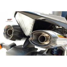 Echappement Mivv 2 acier SLIP-ON avec bouchon de carbone Suono Sport
