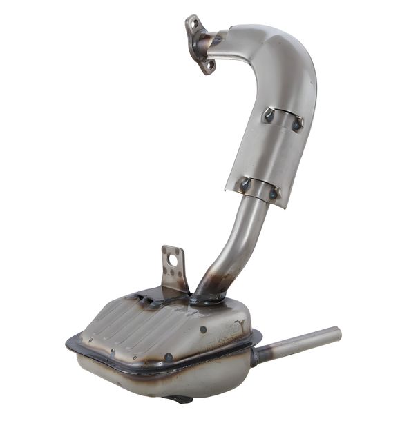 Impianto di scarico completo LeoVince SITO in acciaio per Vespa Special / Primavera 50 / 125 (DGM)