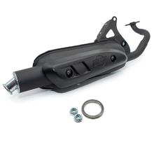 Auspuffanlage komplett LeoVince SITOPLUS mit Zulassung, Stahl für Malaguti F12 Phantom AC / LC 50 Bj. 1994 - 1998