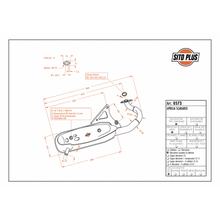 Complete exhaust system LeoVince SITOPLUS with approval, steel for Aprilia Scarabeo 50 Model Year 1993 - 1997