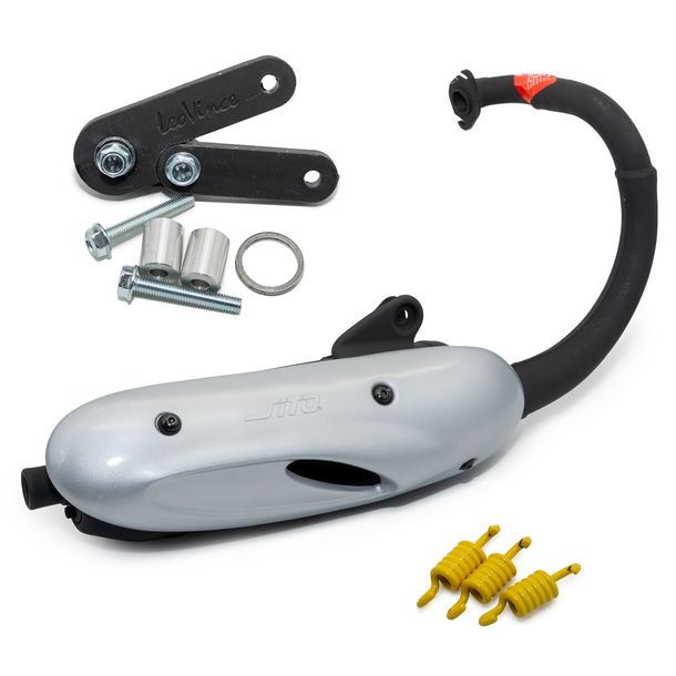 Auspuffanlage LeoVince Komplettanlage SITO, Stahl für Peugeot Vivacity 50 AC – Bild 1