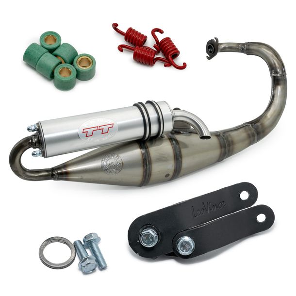 Auspuffanlage LeoVince Komplettanlage HAND MADE TT, Aluminium, mit Zulassung – Bild 1