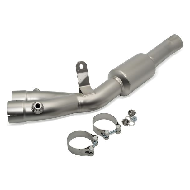 Auspuffrohr LeoVince Verbindungsrohr ohne Katalysator ohne Zulassung für Yamaha MT-10 / FZ-10 / SP 1000 Bj. 2016 - 2020 E4 / Bj. 2022 - 2024 E5