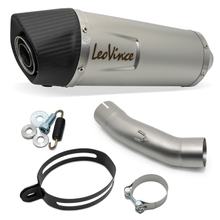 Silenziatore LeoVince LV ONE EVO omologato, acciaio inossidabile, tappo in carbonio per Yamaha FZ8 / Fazer 8 779 anno 2010 - 2015 E3
