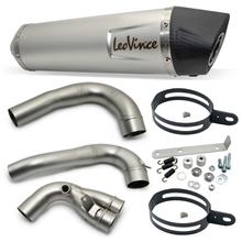 Endschalldämpfer LeoVince LV ONE EVO mit Zulassung, Edelstahl, Carbon Kappe für Aprilia SRV 850 Bj. 2012 - 2016 E3 / Gilera GP 800 Bj. 2008 - 2015 E3
