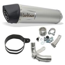 Silenziatore terminale LeoVince LV ONE EVO con omologazione, acciaio inossidabile, tappo in carbonio per Aprilia RS4 125 anno 2011 - 2016 E3