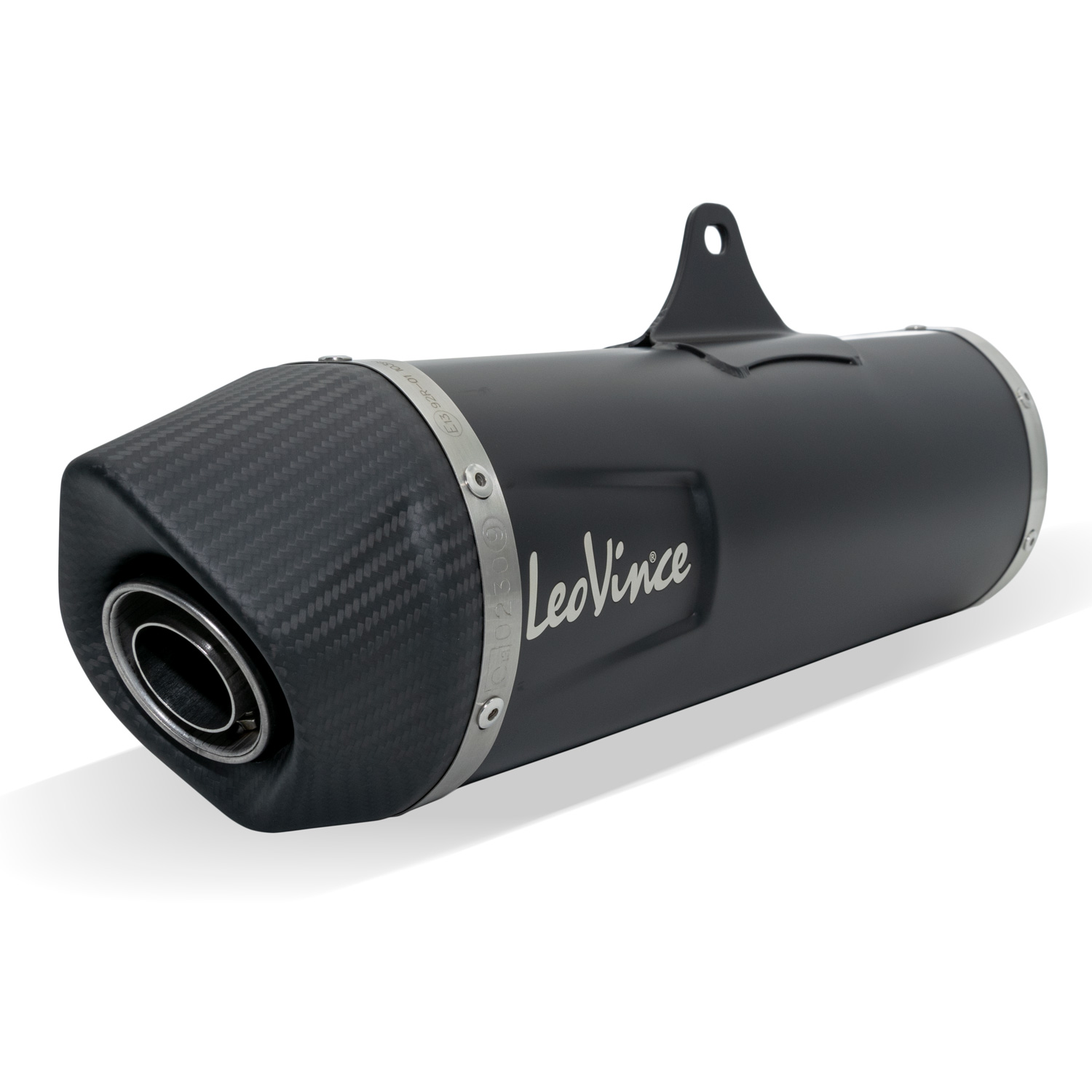Rear silencer LeoVince SLIP-ON SBK NERO, stainless steel black 