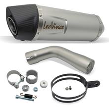 Silencieux d'échappement LeoVince LV ONE EVO avec homologation, acier inoxydable, embout en fibre de carbone pour Suzuki SV 650 Année de fabrication 2016 - 2024 E4 / E5 / SV 650 X Année de fabrication 2018 - 2023 E4 / E5