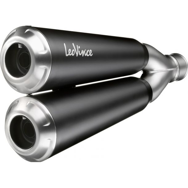 Silencieux d'échappement LeoVince SLIP-ON SBK GP STYLE DUALS, acier inoxydable, homologué pour Kawasaki Z 800 E