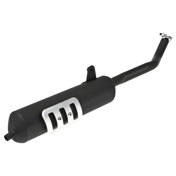 Exhaust system Giannelli Moped exhaust with aluminum end piece without ABE for Piaggio