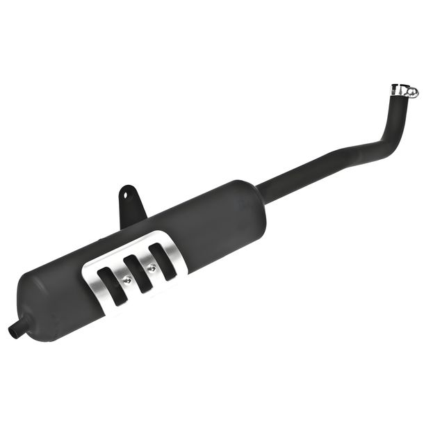 Système d'échappement Giannelli pour cyclomoteurs avec bouclier thermique en aluminium sans homologation pour Piaggio