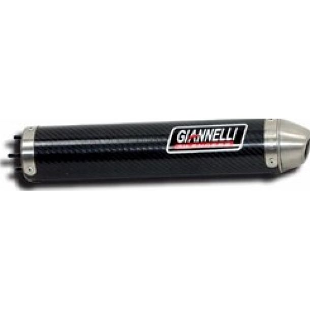 Exhaust system Giannelli end cap carbon with aluminum end cap with ABE for Yamaha