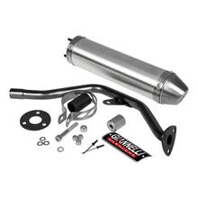 Sistema de escapamento Giannelli silenciador de alumínio com ABE para Malaguti / MBK / Yamaha
