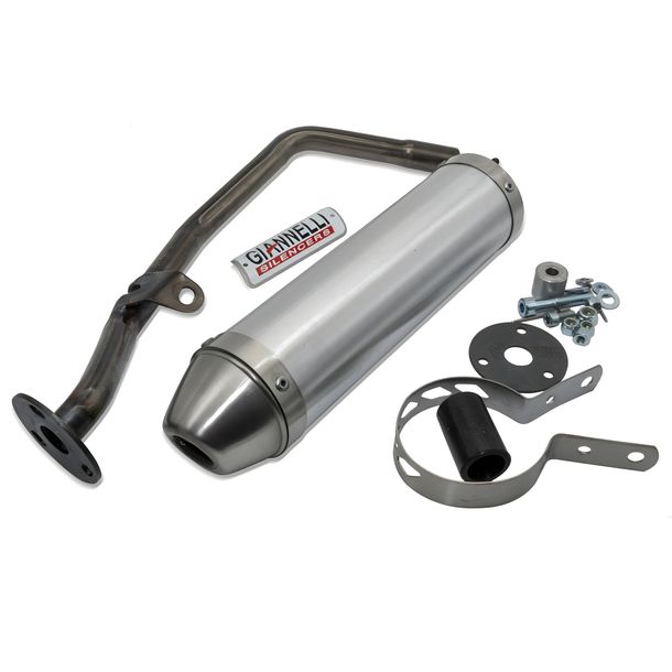 Giannelli uitlaatsysteem aluminium demper met ABE voor Peugeot XPS Track 50 ccm