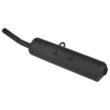Silenciador traseiro Giannelli ENDURO IRON sem homologação (ABE) em aço preto para Yamaha DT 80 R H2O 2T Ano de fabricação 1985 - 1992