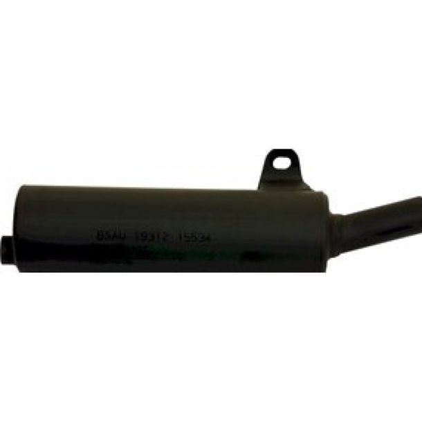 Exhaust system Giannelli end cap steel black without ABE for Suzuki
