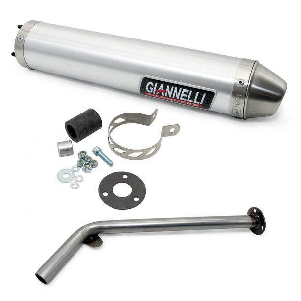 Sistema de escape silenciador Giannelli aluminio con ABE para Aprilia
