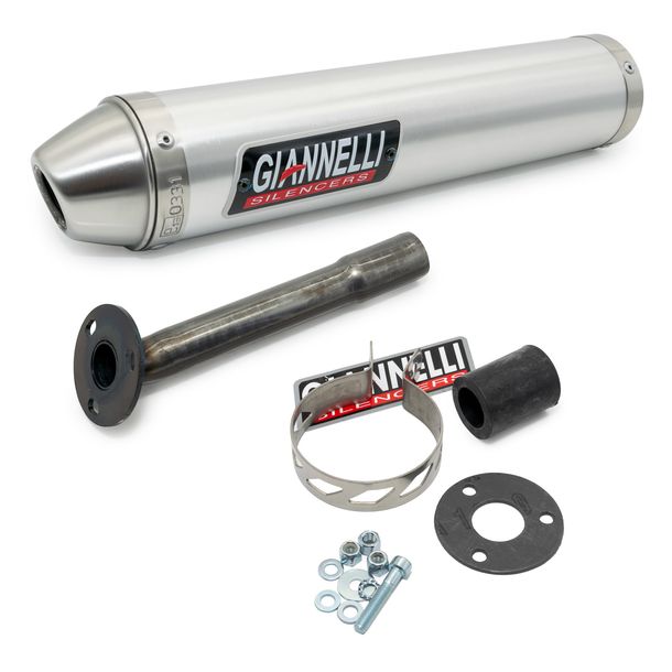 Sistema de escape Giannelli aluminio silenciador con la homologación de Husqvarna