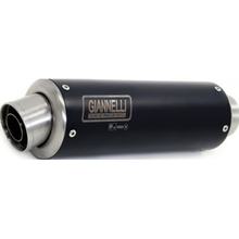 Giannelli X-Pro roestvrijstalen zwarte uitlaatdemper met ABE voor Kawasaki