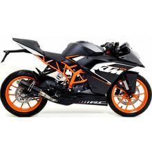 Giannelli X-Pro roestvrijstalen zwarte uitlaatdemper met ABE voor KTM